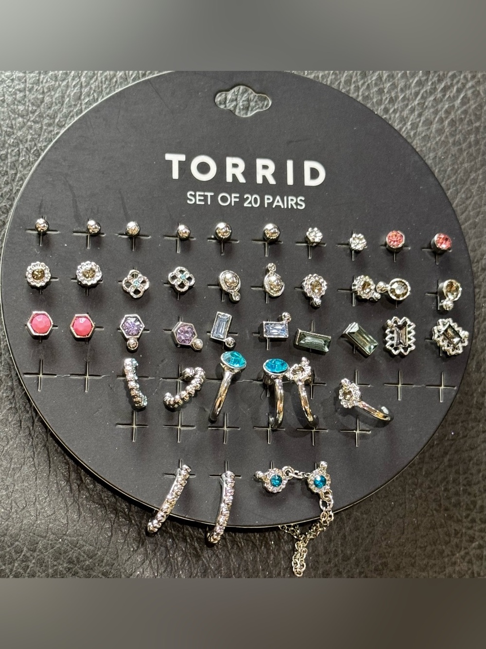 NWT Torrid 20 Piece stud and Hoop earring set